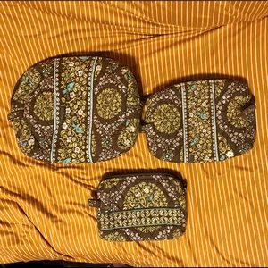 Vera Bradley Cosmetic Bag Set
